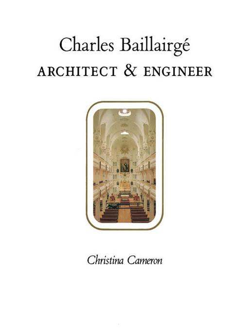 Title details for Charles Baillairgé by Christina Cameron - Available